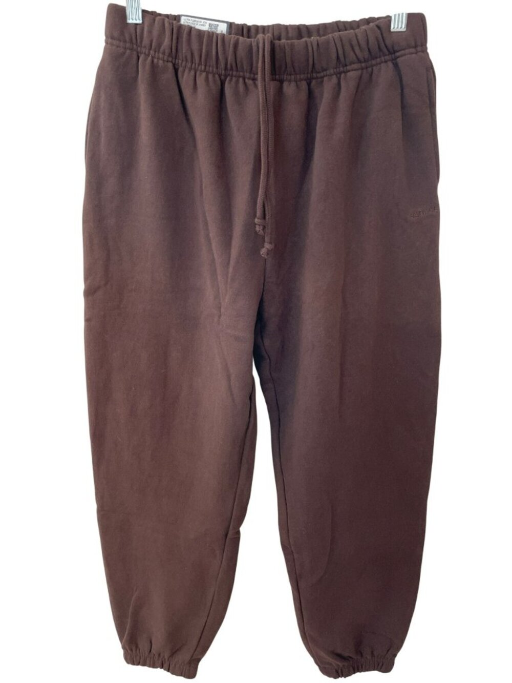 Garage Ultra Fleece Boyfriend Jogger Pants Armadillo Brown Women's Size M $60NWT